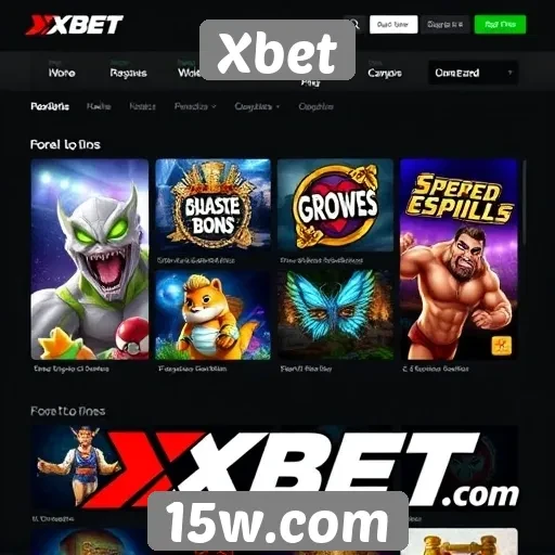 Visão geral das ofertas de jogos no site Xbet